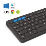 Compatible with Multiple Operating Systems || The Pro Keyboard 12 is compatible with Windows, macOS, ChromeOS, iOS, and Android.