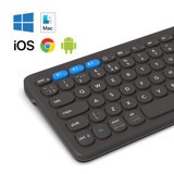 Compatible with Multiple Operating Systems || The Pro Keyboard 15 is compatible with Windows, macOS, ChromeOS, iOS, and Android.