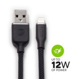 Power Delivery up to 12W||
The charge stream® USB-A to Lightning cables can deliver up to 12W of power.