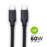 Power Delivery up to 60W ||
The charge stream® USB-C to USB-C cables can deliver up to 60W of power.