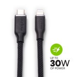 Power Delivery up to 30W||
The charge stream® USB-C to Lightning cable can deliver up to 30W of power.