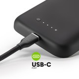 Integrated, Versatile USB-C Port||
Use the USB-C port to re-charge the case, charge your iPhone, or connect to other devices.