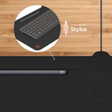 Grooves for Pen and Stylus ||  Grooves in the mat hold your stylus or other writing tools.