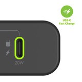 Up to 20W of Fast Charge with USB-C PD||USB-C ports deliver up to 20W of power.*** Get 50% battery in just 30 minutes.****