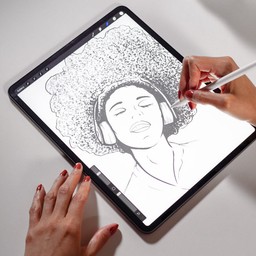 Designed for Writing and Drawing
||The matte surface is perfect for writing and drawing on your iPad. 
 Designed for Writing and Drawing
||The matte surface is perfect for writing and drawing on your iPad.