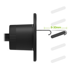 Twist-Lock Mount for a Secure Hold|| The hook twists into a locked position for a secure hold. It can be adjusted 8-30mm. Twist-Lock Mount for a Secure Hold|| The hook twists into a locked position for a secure hold. It can be adjusted 8-30mm.