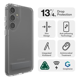 Drop Resistant up to 13 ft ǀ 4m ||
Crystal Palace with Kickstand protects your phone from drops up to 13 feet (4 meters).(1) Drop Resistant up to 13 ft ǀ 4m ||
Crystal Palace with Kickstand protects your phone from drops up to 13 feet (4 meters).(1)