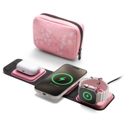 Mophie 3-in-1 Portable Travel Charger with MagSafe (LE cherry blossom) Mophie 3-in-1 Portable Travel Charger with MagSafe (LE cherry blossom)
