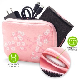 Limited Edition Travel Case ||
The zippered carrying case has a gorgeous cherry blossom design and interior pockets for an AirTag and cables. Limited Edition Travel Case ||
The zippered carrying case has a gorgeous cherry blossom design and interior pockets for an AirTag and cables.