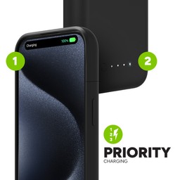Priority Charging||
Power is channeled to your iPhone first and then the juice pack battery. Priority Charging||
Power is channeled to your iPhone first and then the juice pack battery.
