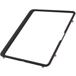Snap on Lid for Extra Hold || The snap-on lid has six snap points that hold the iPad in the case. Snap on Lid for Extra Hold || The snap-on lid has six snap points that hold the iPad in the case.