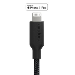 Certified Lightning Cables || All mophie Lightning cables are MFi certified to ensure the best user experience with iPhone, iPad, AirPods, and more. Certified Lightning Cables || All mophie Lightning cables are MFi certified to ensure the best user experience with iPhone, iPad, AirPods, and more.