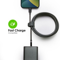 Fast Charge Compatible || mophie premium cables can be used with a PD charger for fast charging and data transfer. Fast Charge Compatible || mophie premium cables can be used with a PD charger for fast charging and data transfer.