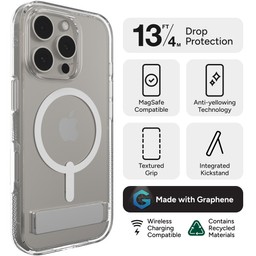 Drop Resistant up to 13ft/4m Drop Protection || Crystal Palace Snap with Kickstand protects your phone from drops up to 13 feet (4 meters). Drop Resistant up to 13ft/4m Drop Protection || Crystal Palace Snap with Kickstand protects your phone from drops up to 13 feet (4 meters).