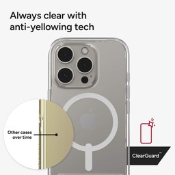 Crystal Clarity || Three anti-yellowing technologies guarantee your case always stays beautifully clear. Crystal Clarity || Three anti-yellowing technologies guarantee your case always stays beautifully clear.