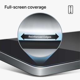 The iPhone 16 Pro Max XTR4 screen protector has full-screen coverage and reinforced edges for protection. The iPhone 16 Pro Max XTR4 screen protector has full-screen coverage and reinforced edges for protection.