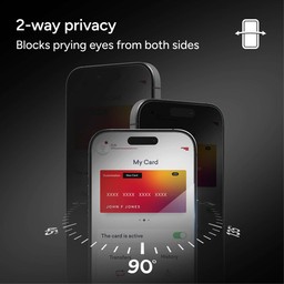 Privacy Protection || The two-way privacy filter provides full-screen privacy when viewed from either side.