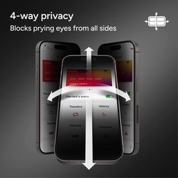 Invisibleshield Glass Elite Privacy 360 Apple iPhone 16 (Case Friendly)