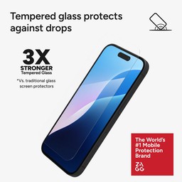 Tempered glass protects|| against drops Tempered glass protects|| against drops