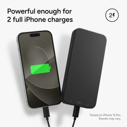 Up to Two Full Phone Charges||The powerstation can provide a smartphone with up to two full charges. <sup>4</sup> Up to Two Full Phone Charges||The powerstation can provide a smartphone with up to two full charges. <sup>4</sup>