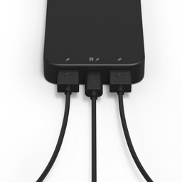 Charge up to Three Devices at Once||Charge three devices at once with the USB-C PD port and two USB-A ports. Charge up to Three Devices at Once||Charge three devices at once with the USB-C PD port and two USB-A ports.