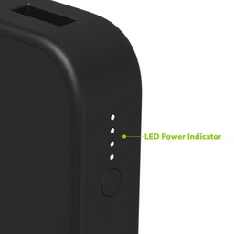 LED Power Indicator||The integrated four-light LED power indicator displays charging status and the current battery life. LED Power Indicator||The integrated four-light LED power indicator displays charging status and the current battery life.