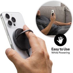 Integrated Silicone Cable Strap||The strap manages the cable so that the charger fits easily in your bag. Integrated Silicone Cable Strap||The strap manages the cable so that the charger fits easily in your bag.