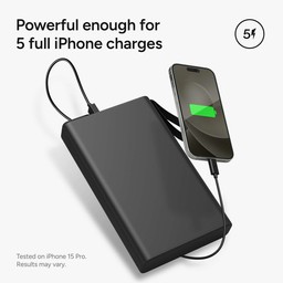 Up to 5 Full Phone Charges||The powerstation pro AC can provide an iPhone with up to five full charges. 2 Up to 5 Full Phone Charges||The powerstation pro AC can provide an iPhone with up to five full charges. 2