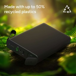 Integrates Sustainable Materials||Up to 50% post-consumer plastics are incorporated in the powerstation pro AC's external plastics. Packaging is 100% recyclable. Integrates Sustainable Materials||Up to 50% post-consumer plastics are incorporated in the powerstation pro AC's external plastics. Packaging is 100% recyclable.