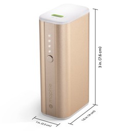Compact Design || The powerstation mini fits easily in your bag, or even your pocket. ** Gold Compact Design || The powerstation mini fits easily in your bag, or even your pocket. ** Gold
