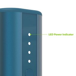 LED Power Indicator||The integrated four-light LED power indicator displays charging status and the current battery life. ** Blue LED Power Indicator||The integrated four-light LED power indicator displays charging status and the current battery life. ** Blue