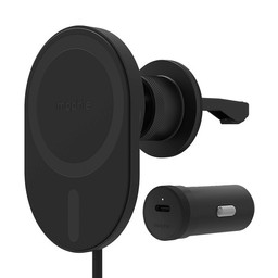 Includes Everything You Need to Charge || Vent mount, 1.5m USB-C cable, a 20W USB-C car charger, and two adhesive cable management clips. Includes Everything You Need to Charge || Vent mount, 1.5m USB-C cable, a 20W USB-C car charger, and two adhesive cable management clips.