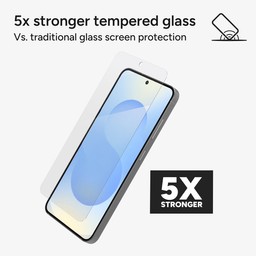5x stronger than traditional glass screen protection with ion exchange technology. 5x stronger than traditional glass screen protection with ion exchange technology.