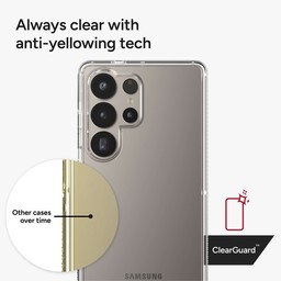 Crystal Clarity || ClearGuard anti-yellowing technology ensures your case always stays beautifully clear. Crystal Clarity || ClearGuard anti-yellowing technology ensures your case always stays beautifully clear.