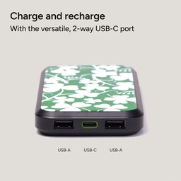 Charge and recharge|| With the versatile, 2-way USB-C port Charge and recharge|| With the versatile, 2-way USB-C port