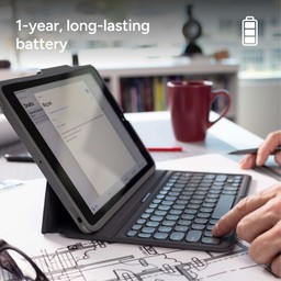 Long-lasting Battery||Type for up to one year before recharging the battery.* The sleep/wake function helps preserve battery life when keyboard is not in use. Long-lasting Battery||Type for up to one year before recharging the battery.* The sleep/wake function helps preserve battery life when keyboard is not in use.