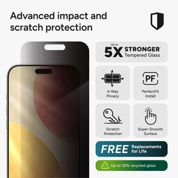 Glass Privacy XTR Screen Protector Apple iPhone 17 Pro Max Glass Privacy XTR Screen Protector Apple iPhone 17 Pro Max