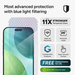 Glass XTR5 Blue Light Screen Protector Apple iPhone Air Glass XTR5 Blue Light Screen Protector Apple iPhone Air