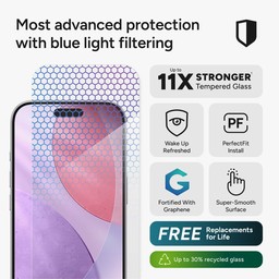 Glass XTR5 Blue Light Screen Protector Apple iPhone 17 Pro Glass XTR5 Blue Light Screen Protector Apple iPhone 17 Pro