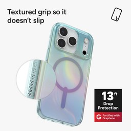 The Milan snap has textured grip with 13 feet of drop protection ** Iridescent Bubble The Milan snap has textured grip with 13 feet of drop protection ** Iridescent Bubble