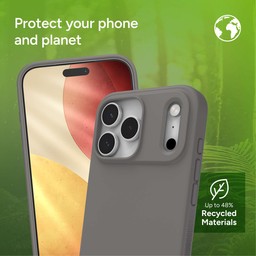 The Manhattan Snap phone case is made with recycled materials ** Clay Gray The Manhattan Snap phone case is made with recycled materials ** Clay Gray