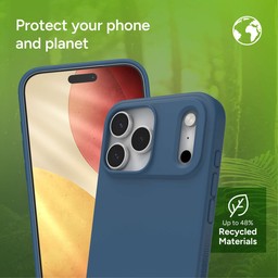 The Manhattan Snap phone case is made with recycled materials ** Ocean Abyss Blue The Manhattan Snap phone case is made with recycled materials ** Ocean Abyss Blue