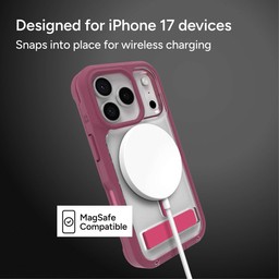 The Rainier phone case is MagSafe compatible ** Black Cherry Pink The Rainier phone case is MagSafe compatible ** Black Cherry Pink