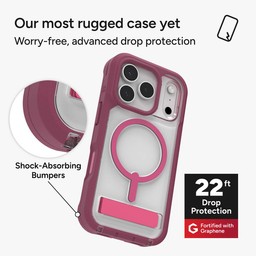 The Rainier snap is the most rugged case with 22 feet of drop protection ** Black Cherry Pink The Rainier snap is the most rugged case with 22 feet of drop protection ** Black Cherry Pink