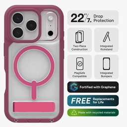 Features and benefits of the Rainier snap phone case ** Black Cherry Pink Features and benefits of the Rainier snap phone case ** Black Cherry Pink