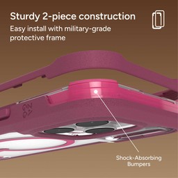 The Rainier snap has a 2-piece easy install protective frame ** Black Cherry Pink The Rainier snap has a 2-piece easy install protective frame ** Black Cherry Pink