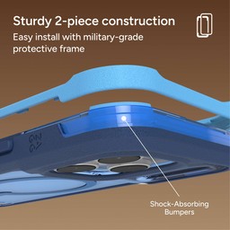 The Rainier snap has a 2-piece easy install protective frame ** Cobalt Horizon Blue The Rainier snap has a 2-piece easy install protective frame ** Cobalt Horizon Blue