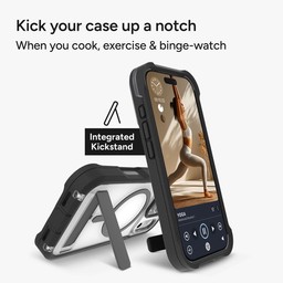 The Rainier phone case has an integrated stand for portrait or landscape viewing ** Black The Rainier phone case has an integrated stand for portrait or landscape viewing ** Black