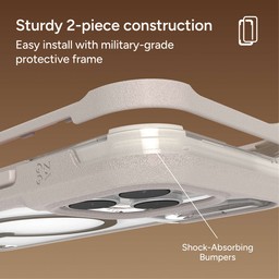 The Rainier snap has a 2-piece easy install protective frame ** Sandstone Beige The Rainier snap has a 2-piece easy install protective frame ** Sandstone Beige