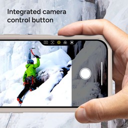 The Rainier phone case comes with an integrated camera control button ** Sandstone Beige The Rainier phone case comes with an integrated camera control button ** Sandstone Beige